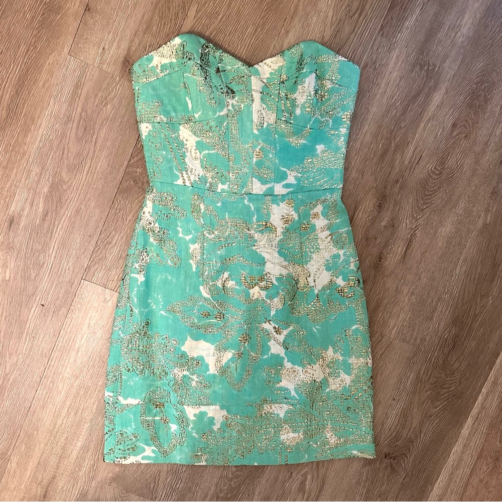 Milly of New York Vintage Brocade Dress